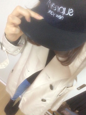 「CECIL McBEE（セシルマクビー）のアイテム（トレンチコート）」を使った、niniさん（レディース・158cm）の秋コーディネート