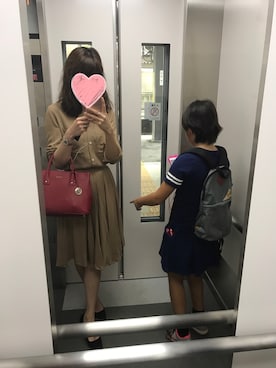 「アイテム（その他トップス、ブラウン系）」を使った、hi-hiさん（レディース・169cm）の秋コーディネート