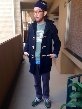 「NATIC（ナティック）のアイテム」を使った、H.KINOSHITAさん（メンズ・171cm）の冬コーディネート