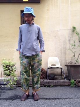 「LOLO（ロロ）のアイテム」を使った、H.KINOSHITAさん（メンズ・171cm）の春コーディネート