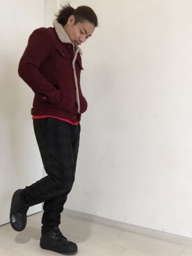 「ダウンシューズ」｜KSKさん（メンズ・164cm）の冬コーディネート
