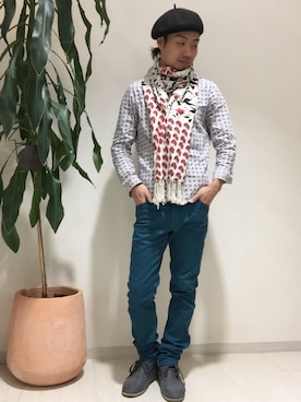 「NOのアイテム（ファッション雑貨）」を使った、KSKさん（メンズ・164cm）の冬コーディネート