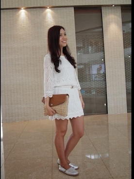 「アイテム（クラッチバッグ、その他）」を使った、kikiさん（レディース・157cm）の冬コーディネート