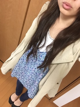 「shuca（シュカ）のアイテム（トップス）」を使った、リンゴさん（レディース・161cm）の春コーディネート