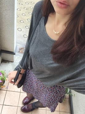 「タイツ×靴下」｜「アイテム（アクセサリー）」を使った、リンゴさん（レディース・161cm）の夏コーディネート