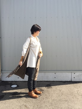 「SECCHIARI MICHELE（セッキアーリミケーレ）のアイテム（その他シューズ）」を使った、やっちゃんさん（レディース・168cm）の冬コーディネート