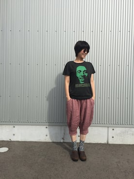 「MASH（マッシュ）のアイテム」を使った、やっちゃんさん（レディース・168cm）の夏コーディネート