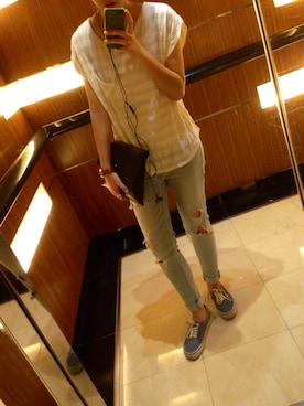 「JEANASIS（ジーナシス）のアイテム（Tシャツ/カットソー）」を使った、Jayさん（メンズ・166cm）の秋コーディネート