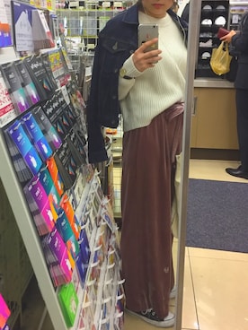 「RADOのアイテム」を使った、なかさん（レディース・160cm）の冬コーディネート