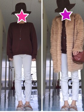 kerooo◡̈⃝⋆*さん（レディース・148cm）の冬コーディネート