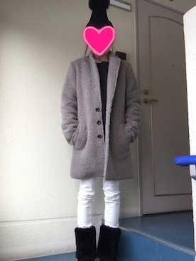 「ef-de（エフデ）のアイテム（パンツ）」を使った、kerooo◡̈⃝⋆*さん（レディース・148cm）の冬コーディネート