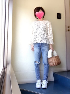 「DOLCEのアイテム」を使った、kerooo◡̈⃝⋆*さん（レディース・148cm）の春コーディネート