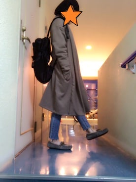 「HOLIDAY（ホリデイ）のアイテム（ハンチング/ベレー帽）」を使った、kerooo◡̈⃝⋆*さん（レディース・148cm）の秋コーディネート