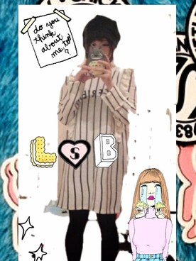 「Little sunny bite（リトルサニーバイト）のアイテム（ワンピース/ドレス）」を使った、♡카나뿅♡さん（レディース・154cm）の冬コーディネート