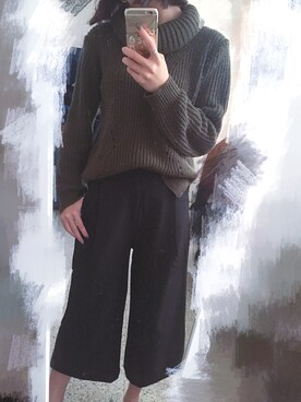 Allie Jiangさん(レディース・164cm)の冬コーディネート