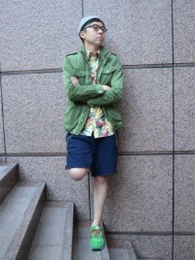 「TATRAS CONCEPT STORE（タトラスコンセプトストア）のアイテム（ジャケット/アウター）」を使った、TAGUCHI-Nuさん（メンズ・175cm）の春コーディネート