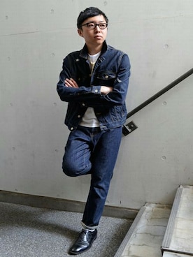 「TATRAS CONCEPT STORE（タトラスコンセプトストア）のアイテム（ジャケット/アウター）」を使った、TAGUCHI-Nuさん（メンズ・175cm）の春コーディネート