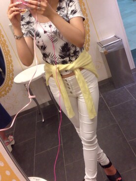 「CRYX（クリックス）のアイテム（パンツ）」を使った、Maliceさん（レディース・155cm）の夏コーディネート