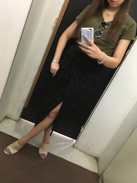 「EGOIST（エゴイスト）のアイテム（サンダル）」を使った、Maliceさん（レディース・155cm）の夏コーディネート