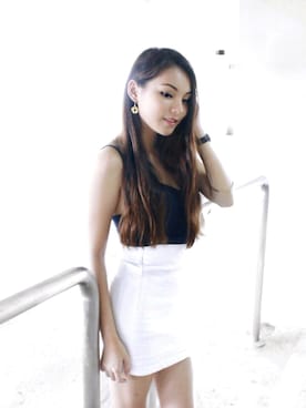 「skirt」｜「アイテム（腕時計）」を使った、Lynnさん（レディース・158cm）の夏コーディネート