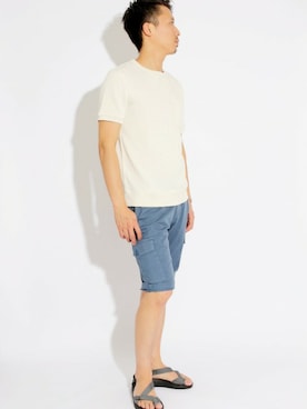 「Gramicci（グラミチ）のアイテム（サンダル）」を使った、DenimeWebStoreさん（メンズ・176cm）の夏コーディネート