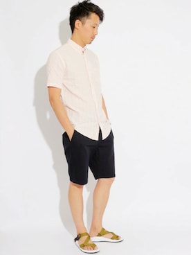 「Gramicci（グラミチ）のアイテム（サンダル）」を使った、DenimeWebStoreさん（メンズ・176cm）の夏コーディネート