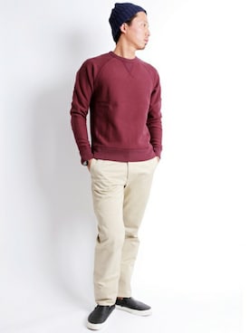 「Denime（ドゥニーム）のアイテム（トップス）」を使った、DenimeWebStoreさん（メンズ・176cm）の夏コーディネート