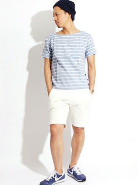 「Denime（ドゥニーム）のアイテム（帽子）」を使った、DenimeWebStoreさん（メンズ・176cm）の夏コーディネート