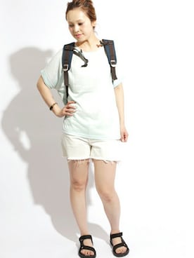 「MAKAVELIC（マキャベリック）のアイテム」を使った、DenimeWebStoreさん（レディース・164cm）の夏コーディネート