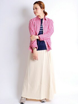 「Denime（ドゥニーム）のアイテム」を使った、DenimeWebStoreさん（レディース・164cm）の夏コーディネート