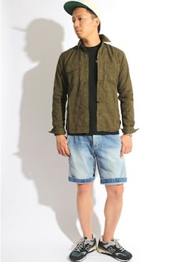 「New Balance」｜DenimeWebStoreさん（メンズ・176cm）の夏コーディネート