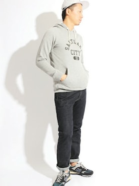 「Denime（ドゥニーム）のアイテム（帽子）」を使った、DenimeWebStoreさん（メンズ・176cm）の夏コーディネート