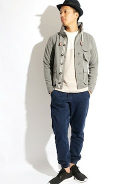 「ジョガーパンツ」｜DenimeWebStoreさん（メンズ・176cm）の秋コーディネート