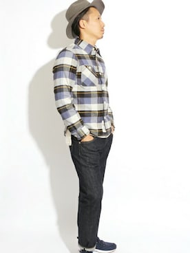 「Denime（ドゥニーム）のアイテム」を使った、DenimeWebStoreさん（メンズ・176cm）の秋コーディネート