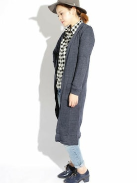 「Denime（ドゥニーム）のアイテム（帽子）」を使った、DenimeWebStoreさん（レディース・164cm）の秋コーディネート
