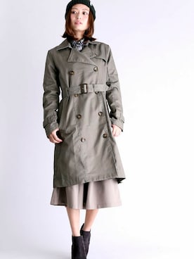 「寒い」｜「アイテム（帽子）」を使った、DenimeWebStoreさん（レディース・162cm）の冬コーディネート