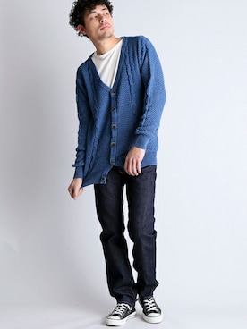「Denime（ドゥニーム）のアイテム」を使った、DenimeWebStoreさん（メンズ・172cm）の冬コーディネート