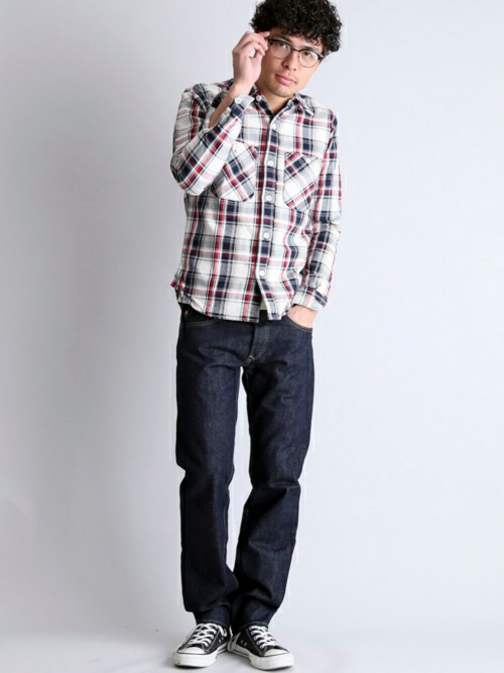 DenimeWebStoreさんの「【Made In Japan】HEAVY FLANNEL SHIRTS（Denime）」を使ったコーディネート