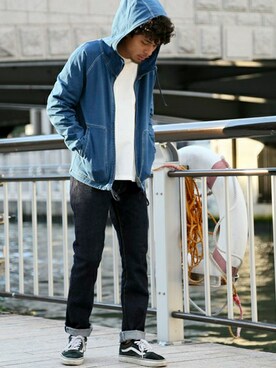 「Denime（ドゥニーム）のアイテム（その他アウター）」を使った、DenimeWebStoreさん（メンズ・172cm）の冬コーディネート