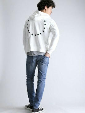 「Denime（ドゥニーム）のアイテム」を使った、DenimeWebStoreさん（メンズ・173cm）の冬コーディネート