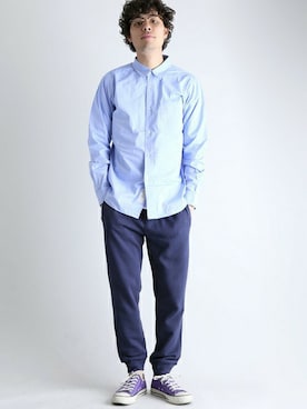 「ジョガーパンツ」｜DenimeWebStoreさん（メンズ・173cm）の春コーディネート