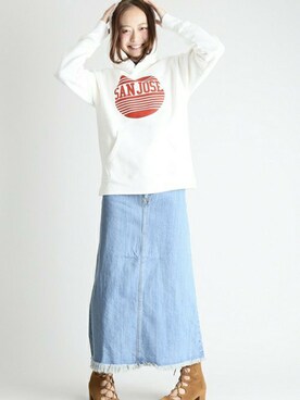 「Denime（ドゥニーム）のアイテム」を使った、DenimeWebStoreさん（レディース・162cm）の春コーディネート