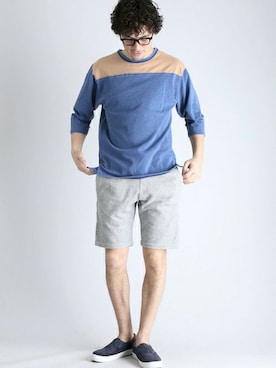 「Denime（ドゥニーム）のアイテム」を使った、DenimeWebStoreさん（メンズ・173cm）の春コーディネート