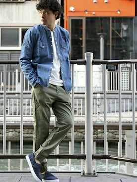 「ジョガーパンツ」｜DenimeWebStoreさん（メンズ・173cm）の春コーディネート