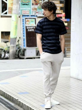 「Denime（ドゥニーム）のアイテム」を使った、DenimeWebStoreさん（メンズ・173cm）の春コーディネート