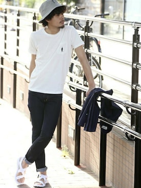 「halo commodity（ハロ　コモディティー）のアイテム」を使った、DenimeWebStoreさん（メンズ・173cm）の春コーディネート