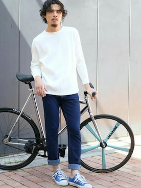 「Denime（ドゥニーム）のアイテム」を使った、DenimeWebStoreさん（メンズ・173cm）の夏コーディネート