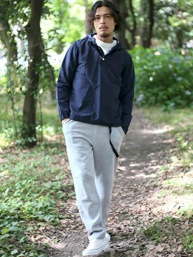 「新作」｜「アイテム（マウンテンパーカー）」を使った、DenimeWebStoreさん（メンズ・173cm）の夏コーディネート