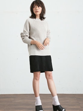 「ラップスカート」｜DenimeWebStoreさん（レディース・164cm）の秋コーディネート