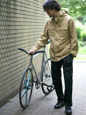 「Denime（ドゥニーム）のアイテム（ブルゾン）」を使った、DenimeWebStoreさん（メンズ・173cm）の秋コーディネート